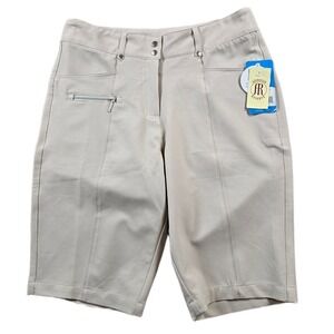 GG Blue Tech Golf Shorts Womens 6 Khaki Polyester Spandex Bogey Short NEWE